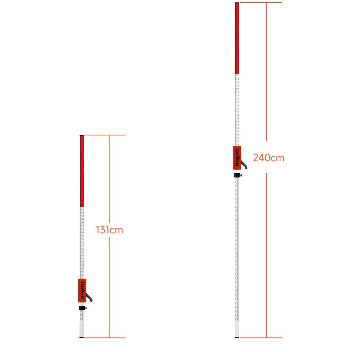 DOVOH Outdoor Laser Level with Receiver, Tripod, FT/CM Grade Rod, Class Ⅱ