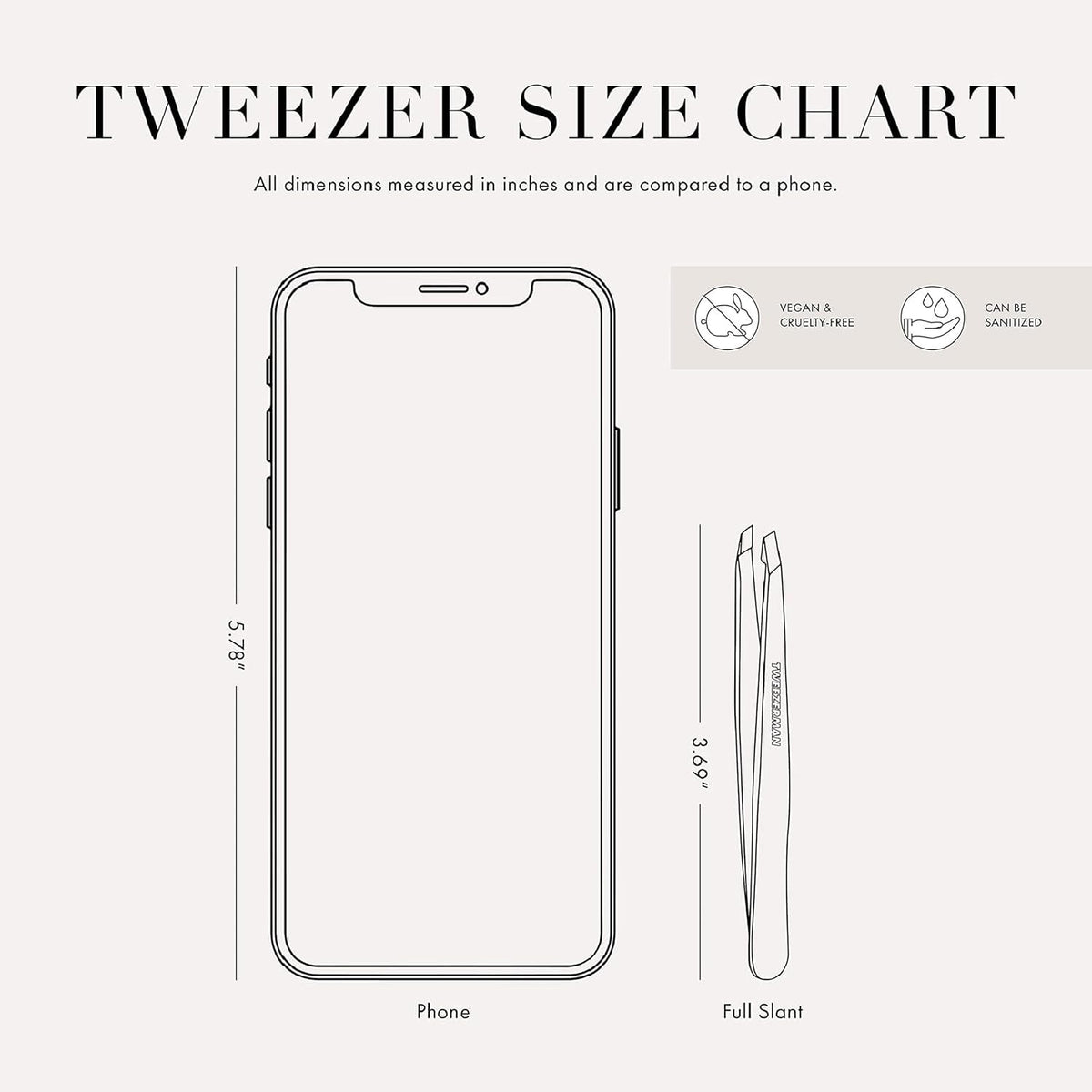Tweezerman Stainless Steel Slant Tweezer - Eyebrow Tweezers for Women and Men (Platinum Silver)