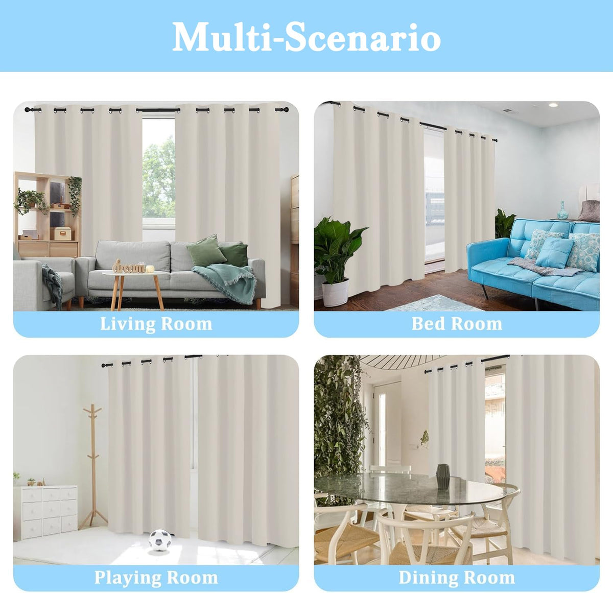 Peacock Curtains, Asian Style Blackout Curtains for Living Room Bedroom, Thermal Insulated Grommet Floral Waterfall Drapes 96 Inch Length Window Treatments, 52Wx96L, 2 Panels