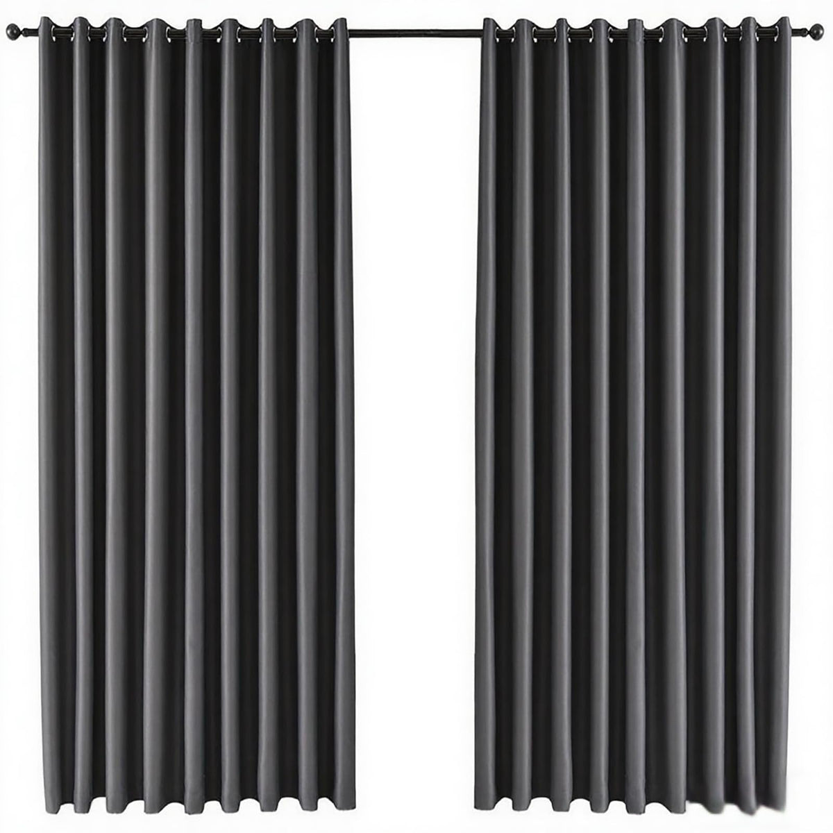 Tiadkh Home Decor Blackout Extra Long Curtains,132" Long Grommet High Ceiling Draps Noise Reducing 2 Story Curtains for Living Bedroom Windows(1Panel,W52xL132)