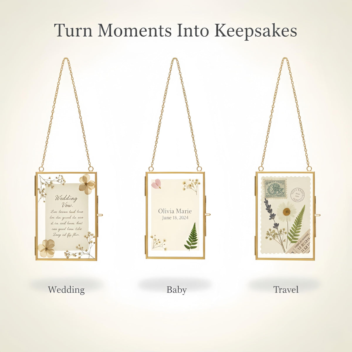Relaxing Garden Pressed Flower Craft Kit for Adults & Women, DIY Floating Double Glass Frame Kit with Real Dried Flowers, Handmade Gift Art Project for Home DΓ©cor, Keepsake & Creative Crafts