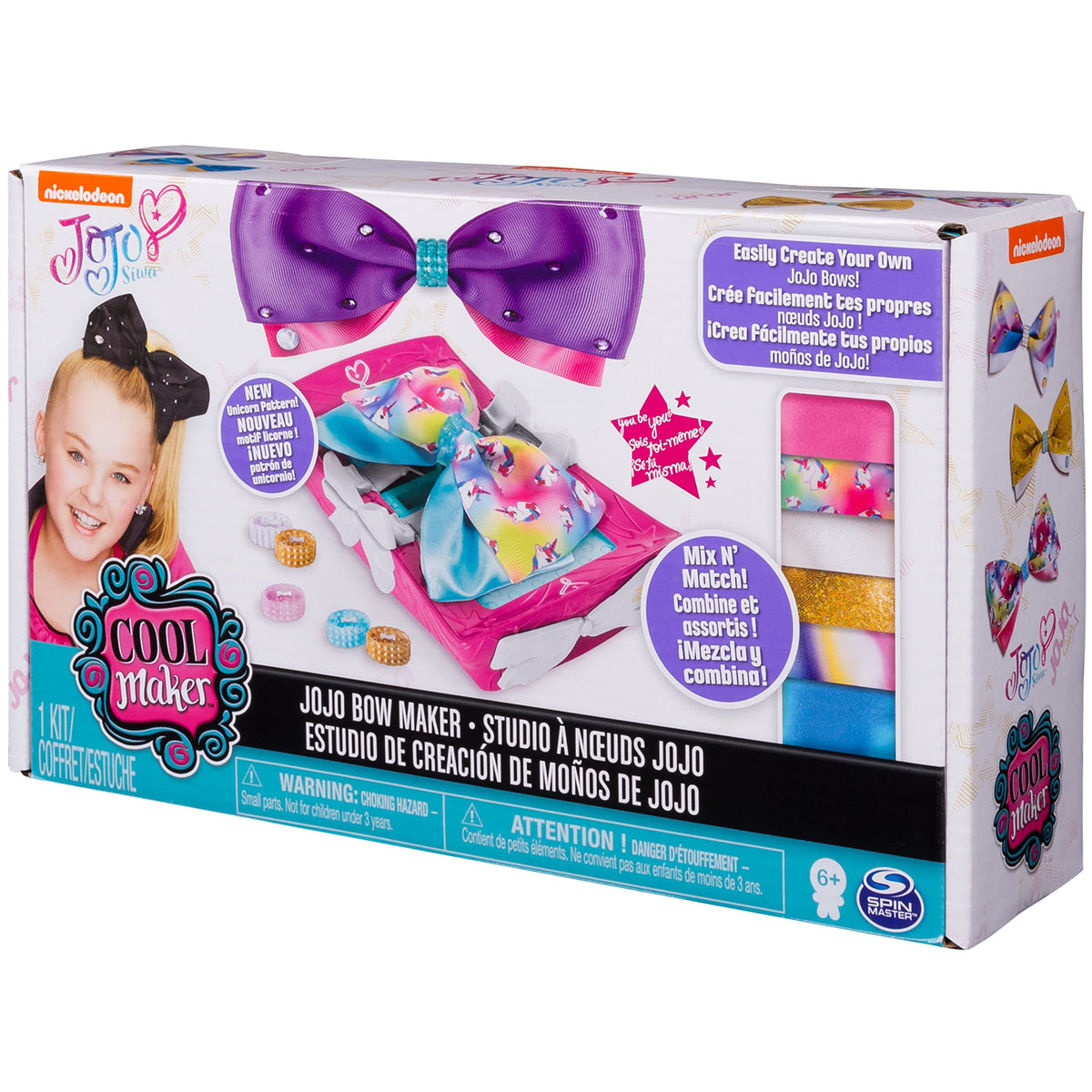 Cool Maker – JoJo Siwa Bow Maker with Rainbow and Unicorn Patterns, for Ages 6 and Up