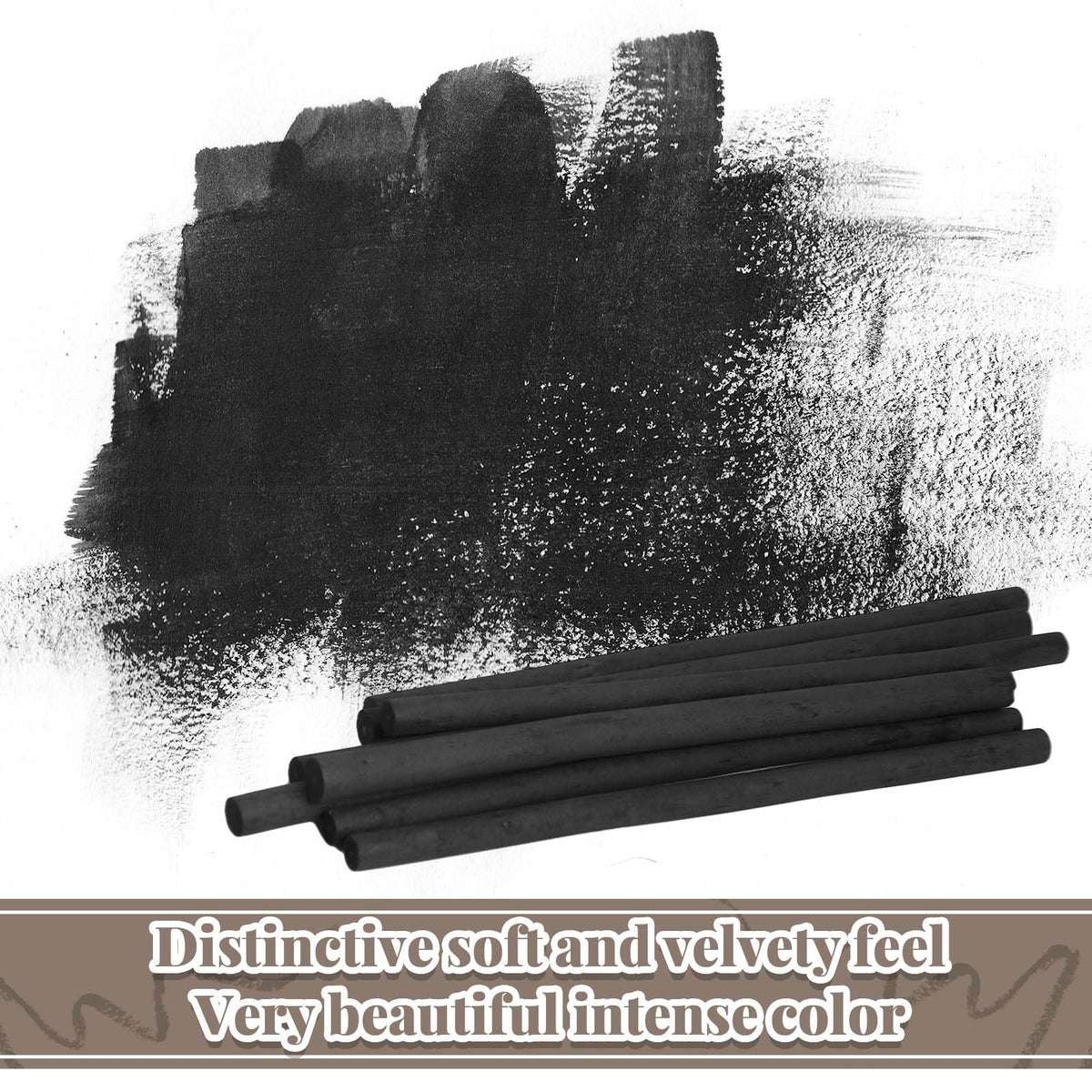 Gueevin 100 Pcs Willow Charcoal Sticks, Willow Charcoal, Artists, Beginners, Students, Perfect for Sketching, Drawing, Shading, and Fine Art Christmas Gifts for Art (2-4mm,4-5mm,5-7mm,7-9mm)