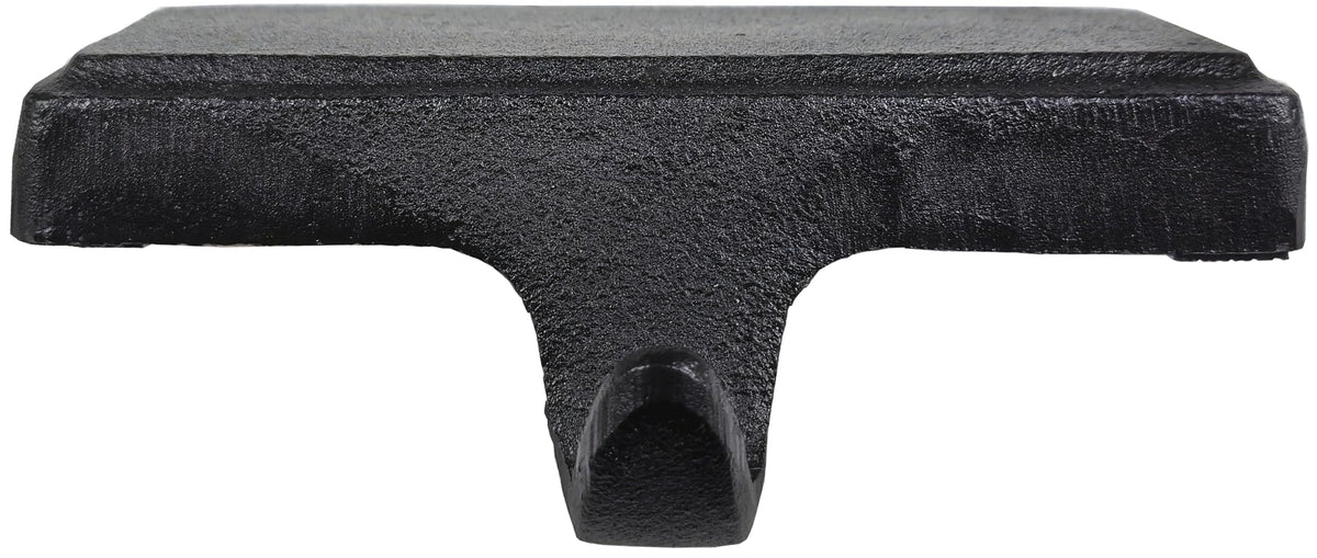 Lulu Decor Black Christmas Stocking Holders for Mantle set of 2 - Heavy Cast Iron Weighted Strong & Sturdy - Low Profile Flat Base Stocking Hooks, Simple Design for Mantle Decor Weighs 1 lb 10 oz each