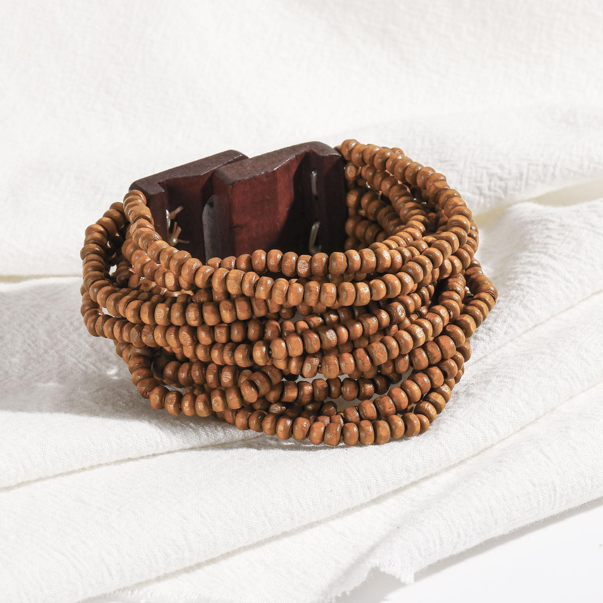 Coiris Multi Layers Seed Beads Wide Bangle Strand Bracelet for Women (BR1167)… (BR1199)