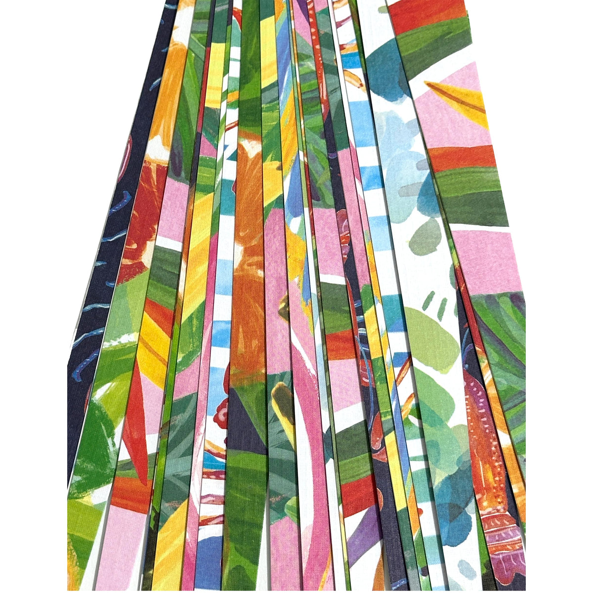 Paper Strips Multi Size Pack Includes 1", 3/4", and 1/2" Wide Triangle Shape Strips to Make Paper Beads (144-Strips-Multi)