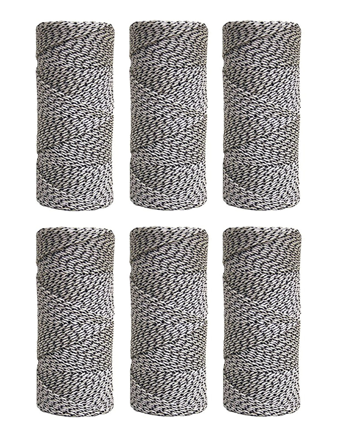Kraft Tool Co. BC352 500 ft. White & Black Bonded Braided Line, 6-Pack
