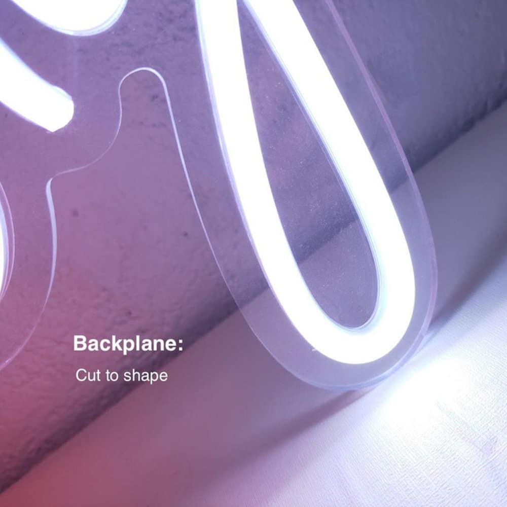 LED Neon Sign Night Light for Wall Party Décor Bedroom Room Bar Wedding Home Birthday Art Decoration Christmas with USB Chain Light modulator 5v (lets party blue)