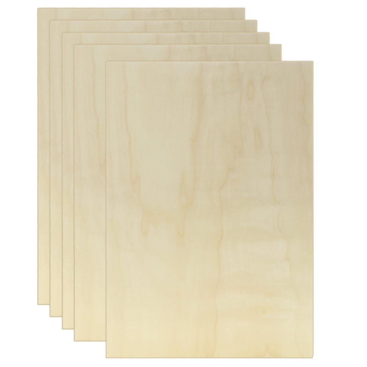 5 Pack Basswood Sheets for Crafts, 12 x 16 x 1/2 Inch 12mm Thin Plywood Sheets Unfinished Bass Wood Boards for Arts and Crafts, Painting, Pyrography, Wood Engraving, Wood Burning, Architectural Models