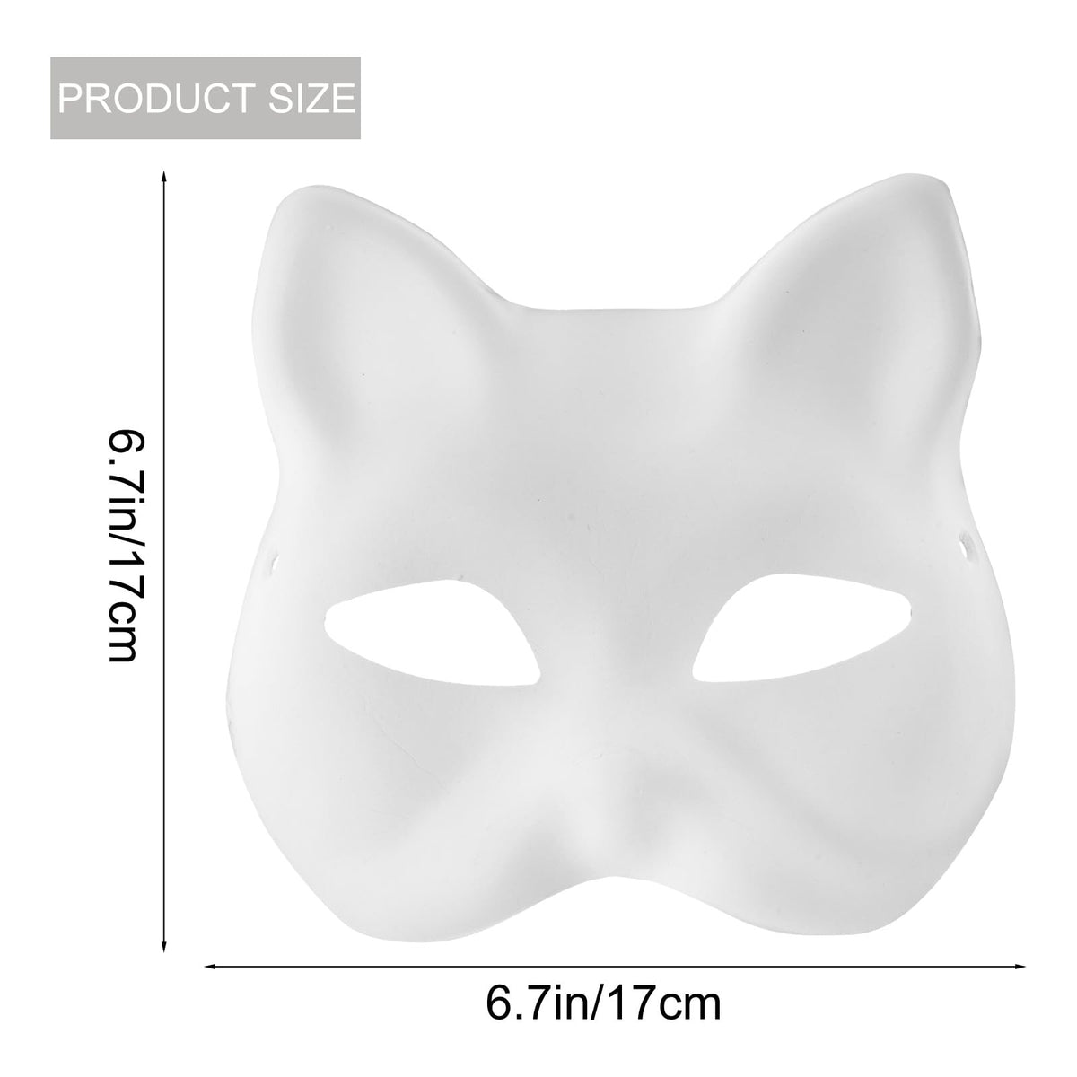 Yookat 12 Pieces Paper Art Masks White Craft Masks Paintable Paper Mask Mardi Gras Masquerade Mask