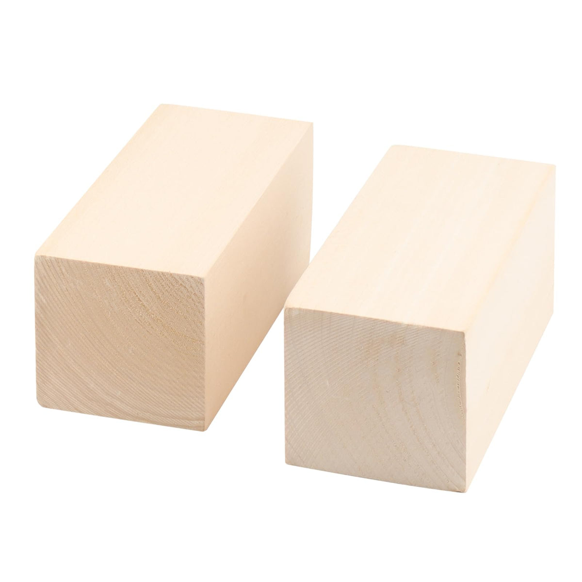 MUKCHAP 4 PCS 6 x 3 x 3 Inch Basswood Carving Blocks, Whittling Wood Blocks, Unfinished Basswood Carving Blocks for Beginners, DIY Crafting, Sculpture Artist