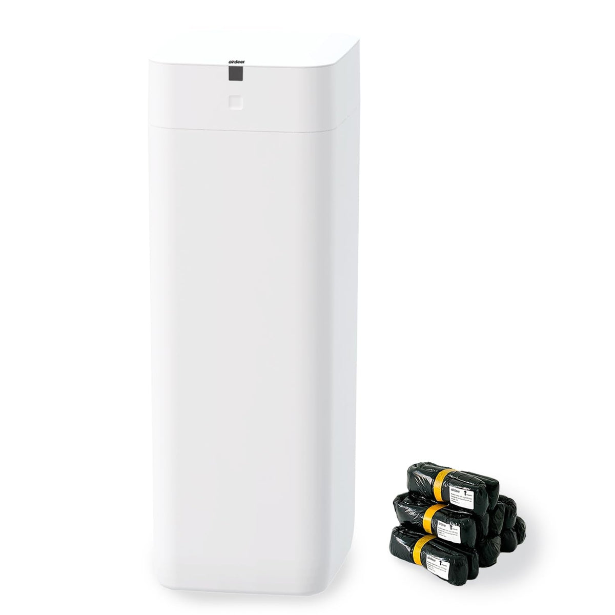 Airdeer L2 Automatic Trash Can, 8 Gallon Self Sealing and Self-Changing Smart Trash Can, Motion Sensor, Touchless Garbage can with lid for Kitchen Office, 6 Refill Bag Rings(White)