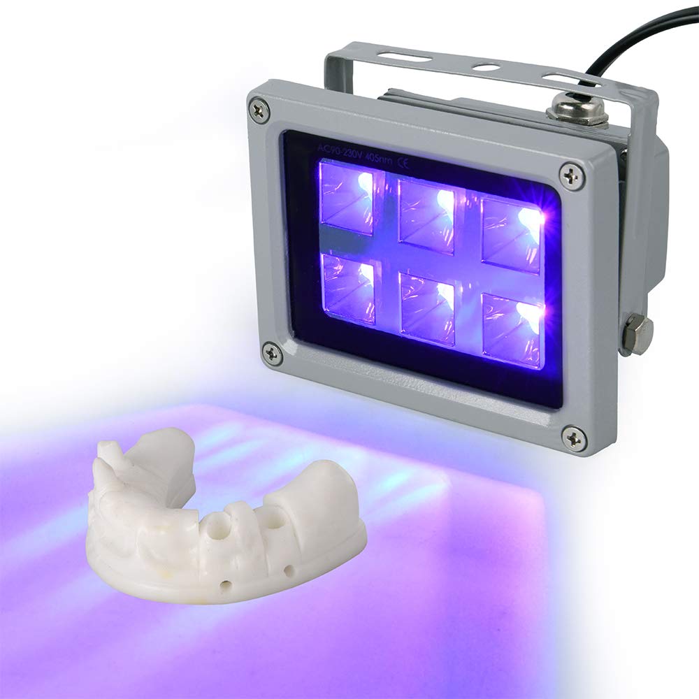 3D Printer UV Resin Curing Light for SLA DLP 3D Printer Solidify Photosensitive Resin 405nm UV Resin Affect with 60W Output Affect, DIY Curing Enclosue US Plug
