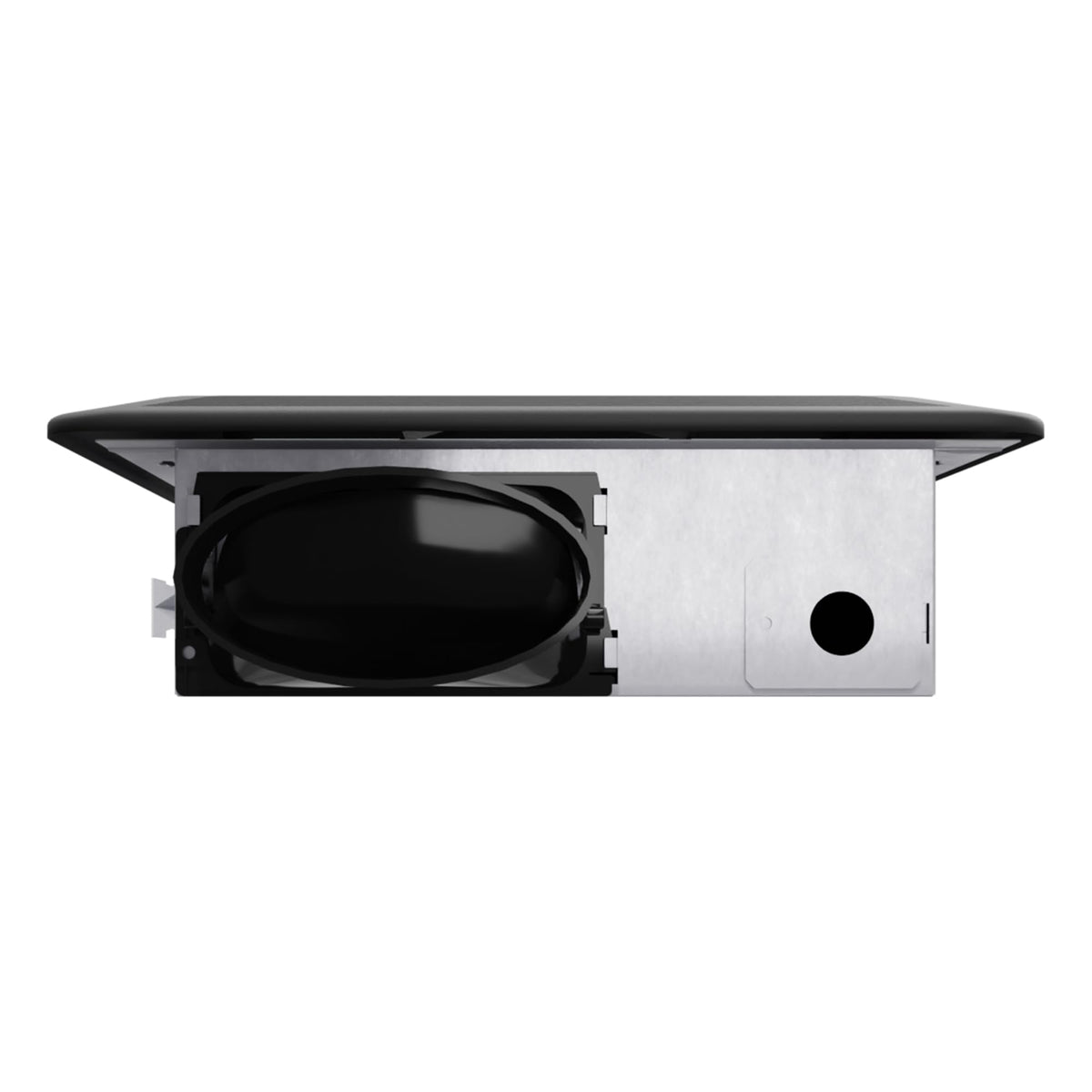 ANZZI Exhaust Fan 100 CFM 1.5 Sones Bathroom Exhaust Fan with Light & Humidity Sensor, Ceiling Mount (Black)