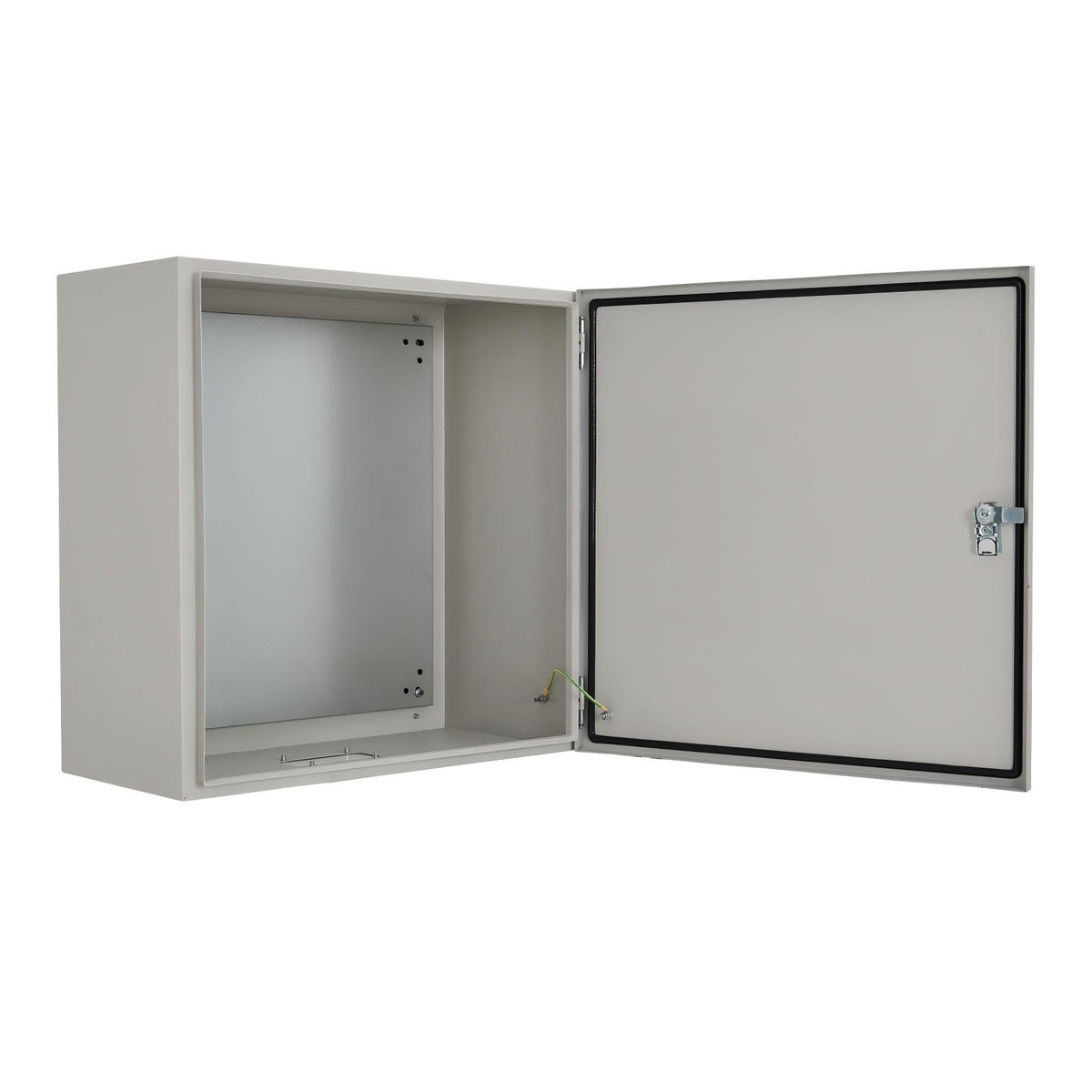 IP67 NEMA 4X Waterproof Electrical Enclosure, Lockable Dustproof Junction Box with Mounting Plate – Heavy Duty Steel Outdoor Indoor Meter & Panel Box for GFCI, Timer, Power Strip, (24"x24"x8")