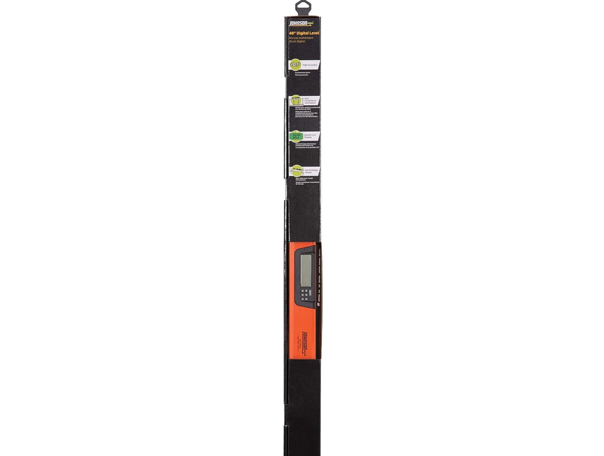 Johnson Level & Tool 1760-4800 Digital Box Level, 48", Orange, 1 Level