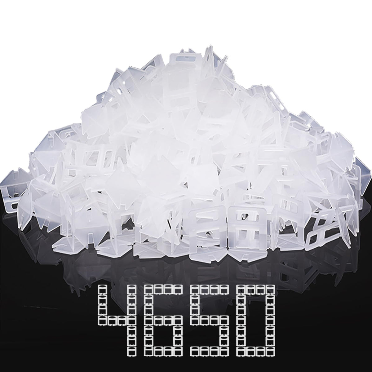 DGSL Tile Leveling System, 4650-Piece 1/16" Tile Spacers Clips Tile Tools, Tile Installation Tools for Professional Ceramic Tile and Stone Installation