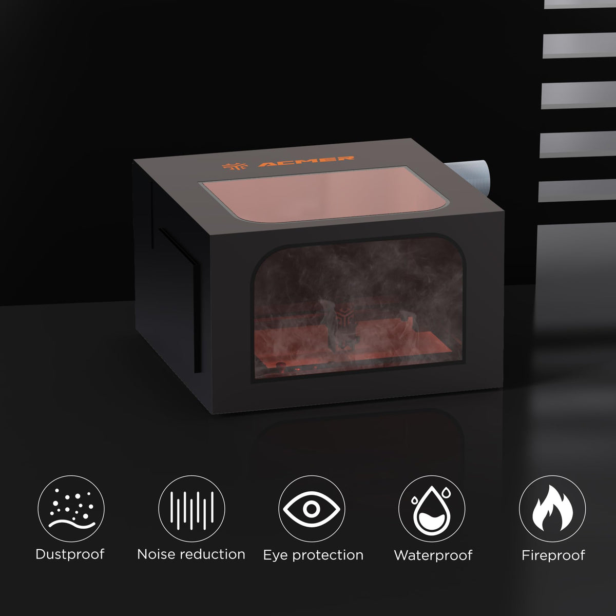 ACMER M4 Laser Rotary Roller and R20 Enclosure