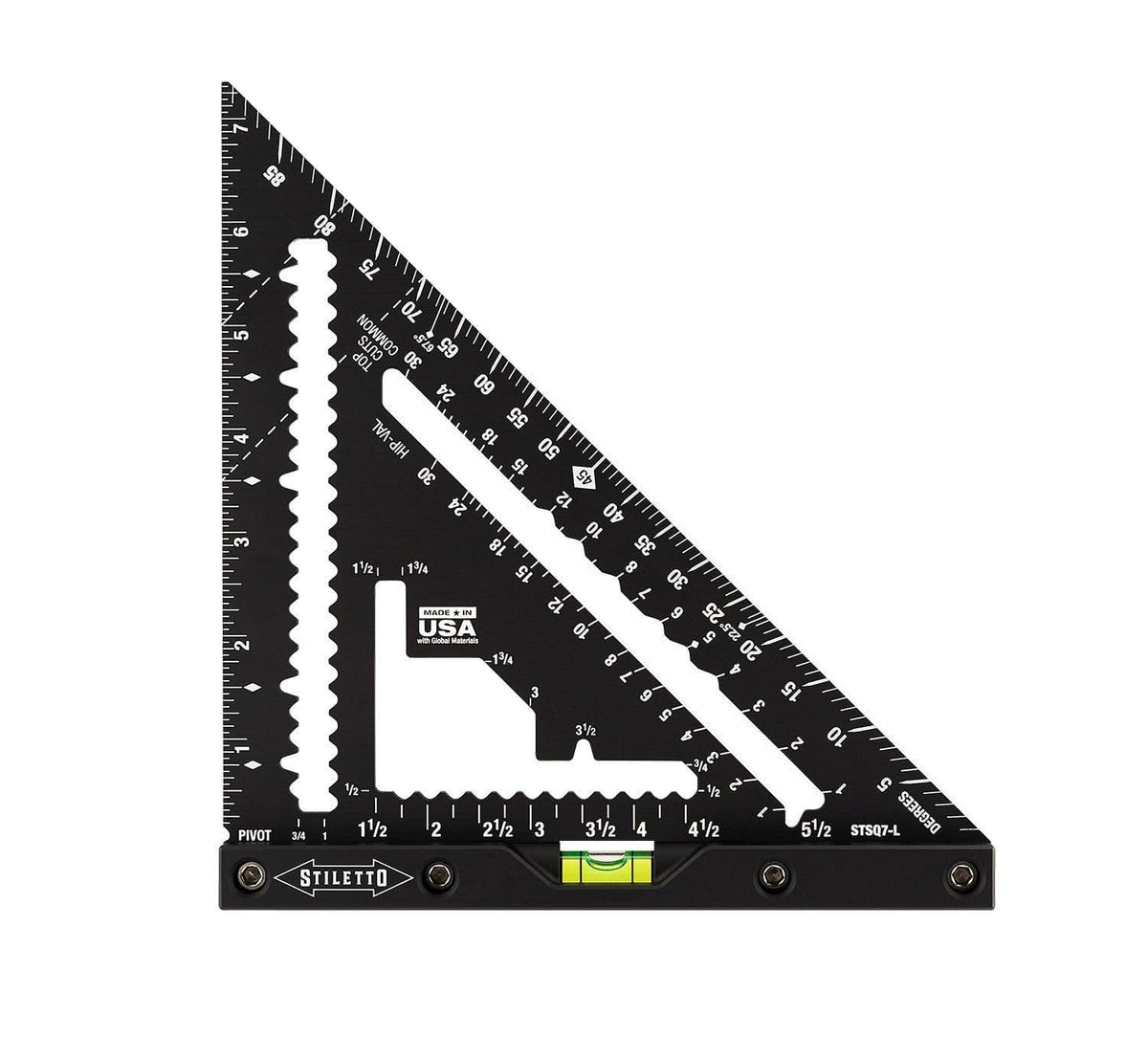 7 in. Carpenter Square with Level