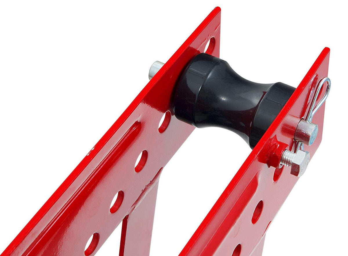 Big Red T31202 Torin Hydraulic Pipe/Tube Bender with Adjustable Rollers and 6 Cast Iron Dies, 12 Ton (24,000 lb) Capacity, Red