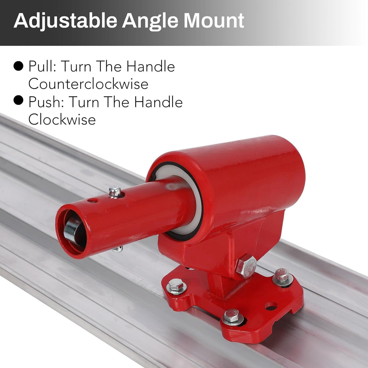Garvee Bull Float Magnesium Concrete Float, 48x8 in Aluminum Alloy Concrete Float Tool, with 4 Handles and Bull Float Bracket, Bull Concrete Kit Finishing Bull Float for Concrete Finishing