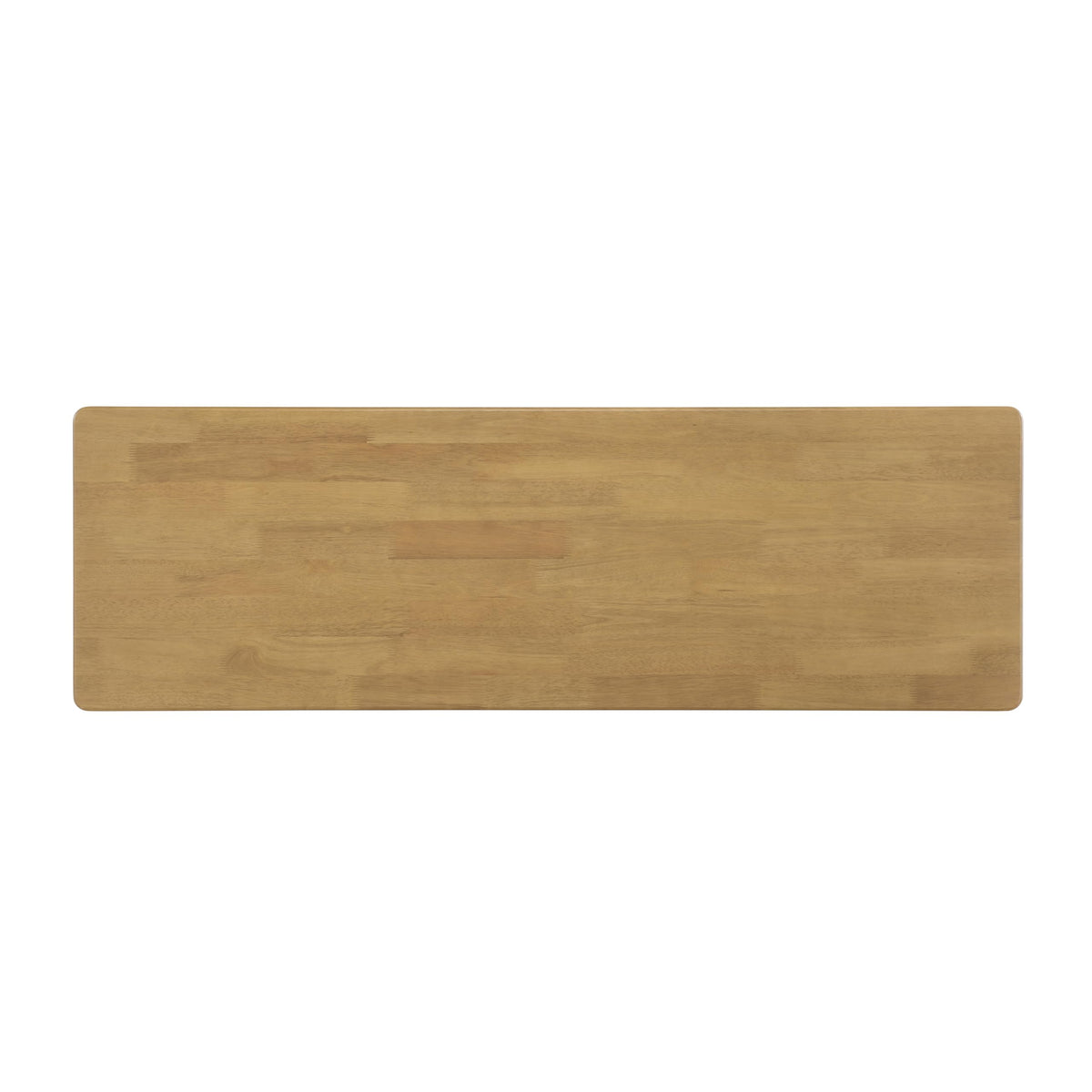Merax Rustic Wooden Rectangular Kitchen Bench with Rattan Accents Legs, Farmhouse 59.06''L Dinning Bench for Living Room, Kitchen, Dining Room,300 lbs Capacity, Natural