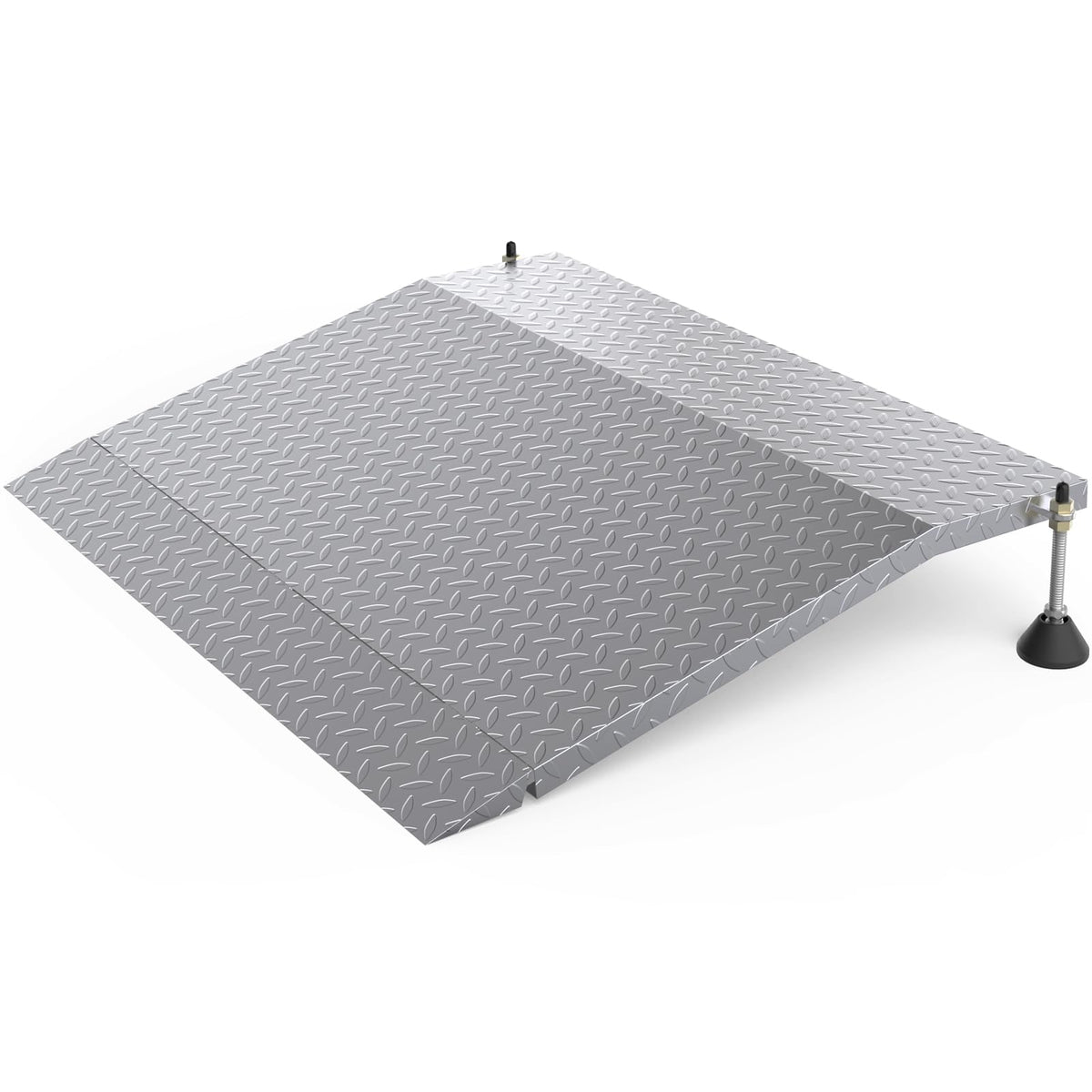 YEEZOO Door Threshold ramp with Adjustable Height for 3.0“ to 6.0" Height Rise, Doorway ramp Threshold for wheelchairs/carts/Walker/Scooter (25.6L*39.4" W, Alloy Iron, 38LBs)
