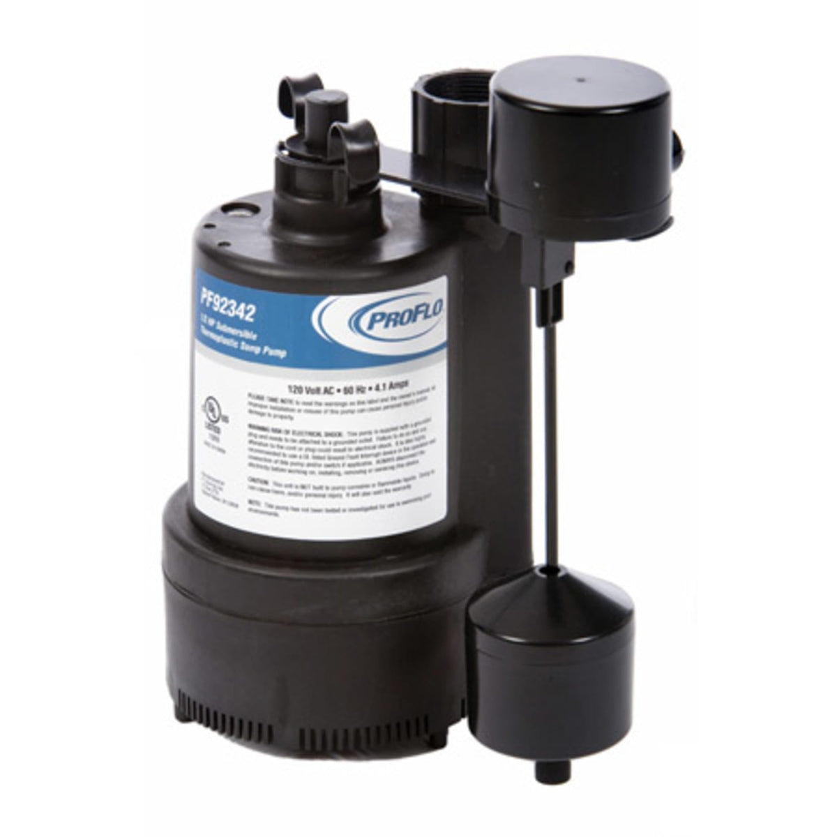 PROFLO PF92342 1/3 HP Thermoplastic Automatic Sump Pump - N/A