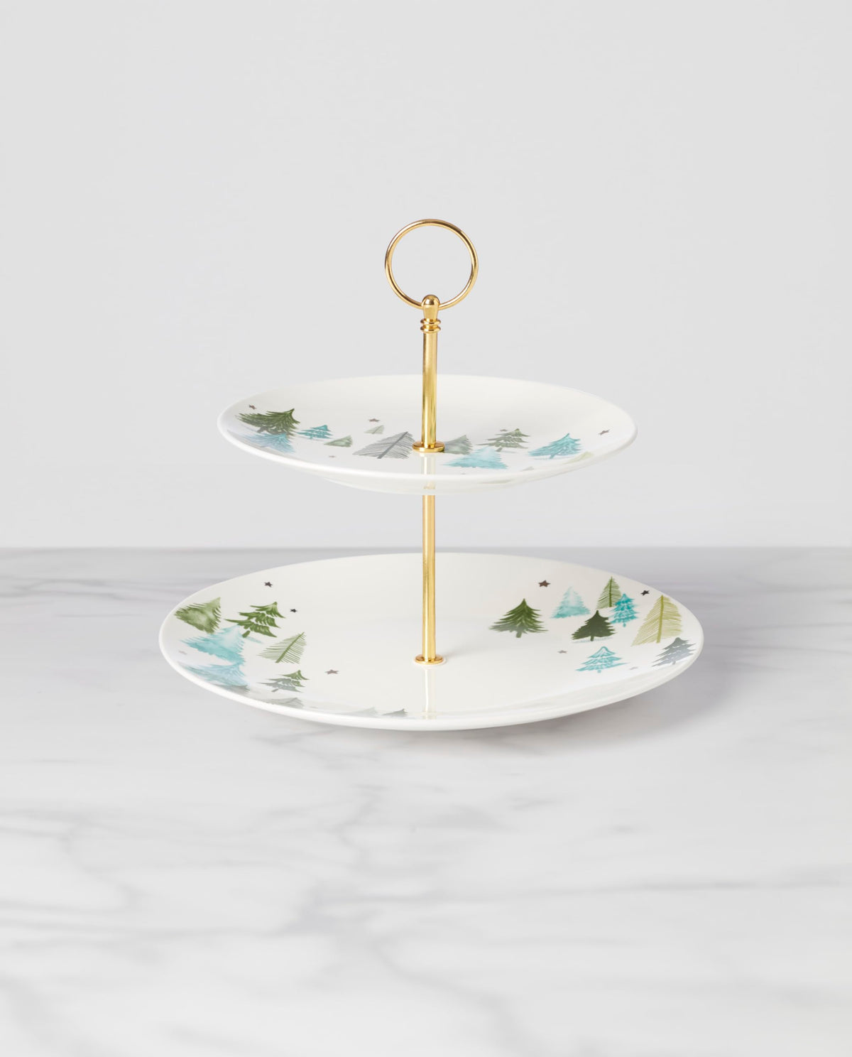 Lenox 894160 Balsam Lane 2-Tiered Server, Christmas & Holiday Hosting