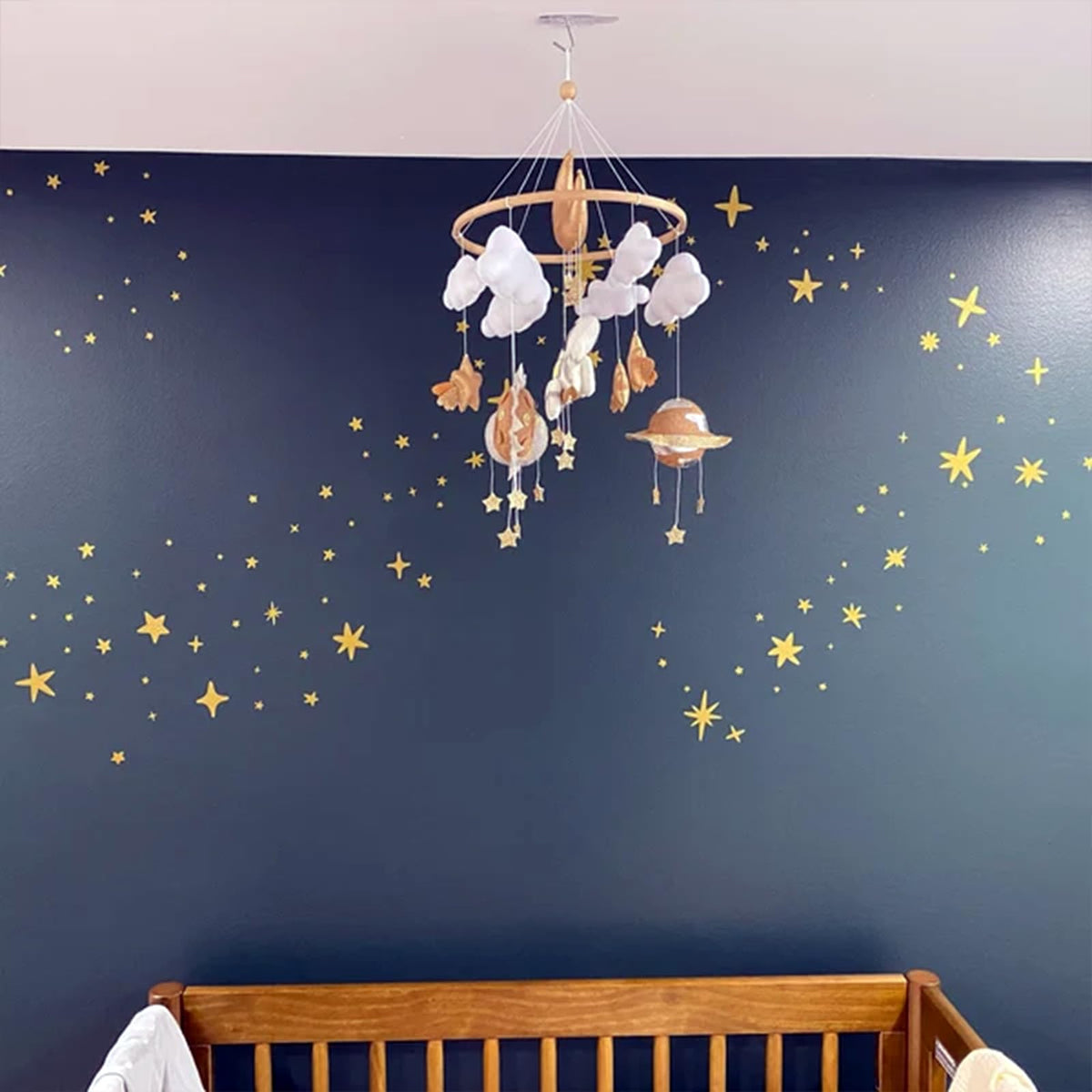 Golden Stars Stickers, 167 Pack Celestial Decals for Christmas & Holiday Decor, Sparkles Wall Art for Party & Birthday Decor, Vinyl Decals for Kids
