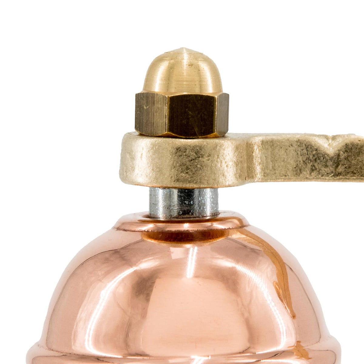 Alexander Home The Original Greek Salt Mill 9 Inch Tall | European Salt Mill Grinder with Crank Handle | Manual Salt Grinder | Salt Refillable - Copper