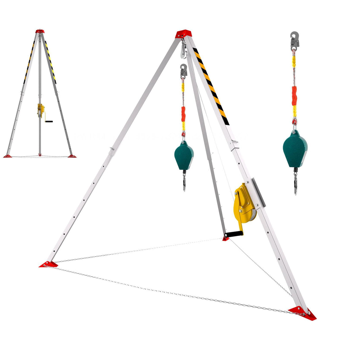 Traditional Confined Space Tripod, 1800lbs Confined Space Tripod Kit, Confined Rescue Tripod for Traditional (1800LBS)