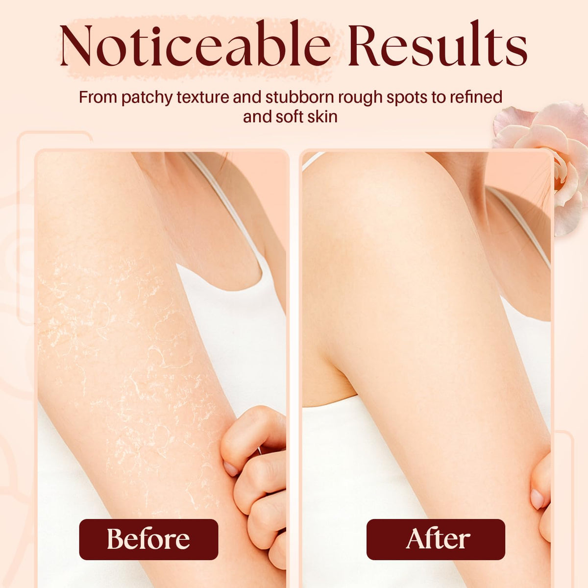 MYSTÉRE BEAUTÉ Himalayan Salt Body Scrub with Collagen & Rose Oil (12 oz) - Exfoliating Scrub for Cellulite, Acne, Scars & Stretch Marks - Deep Cleansing & Moisturizing - Natural Skin Care Gift