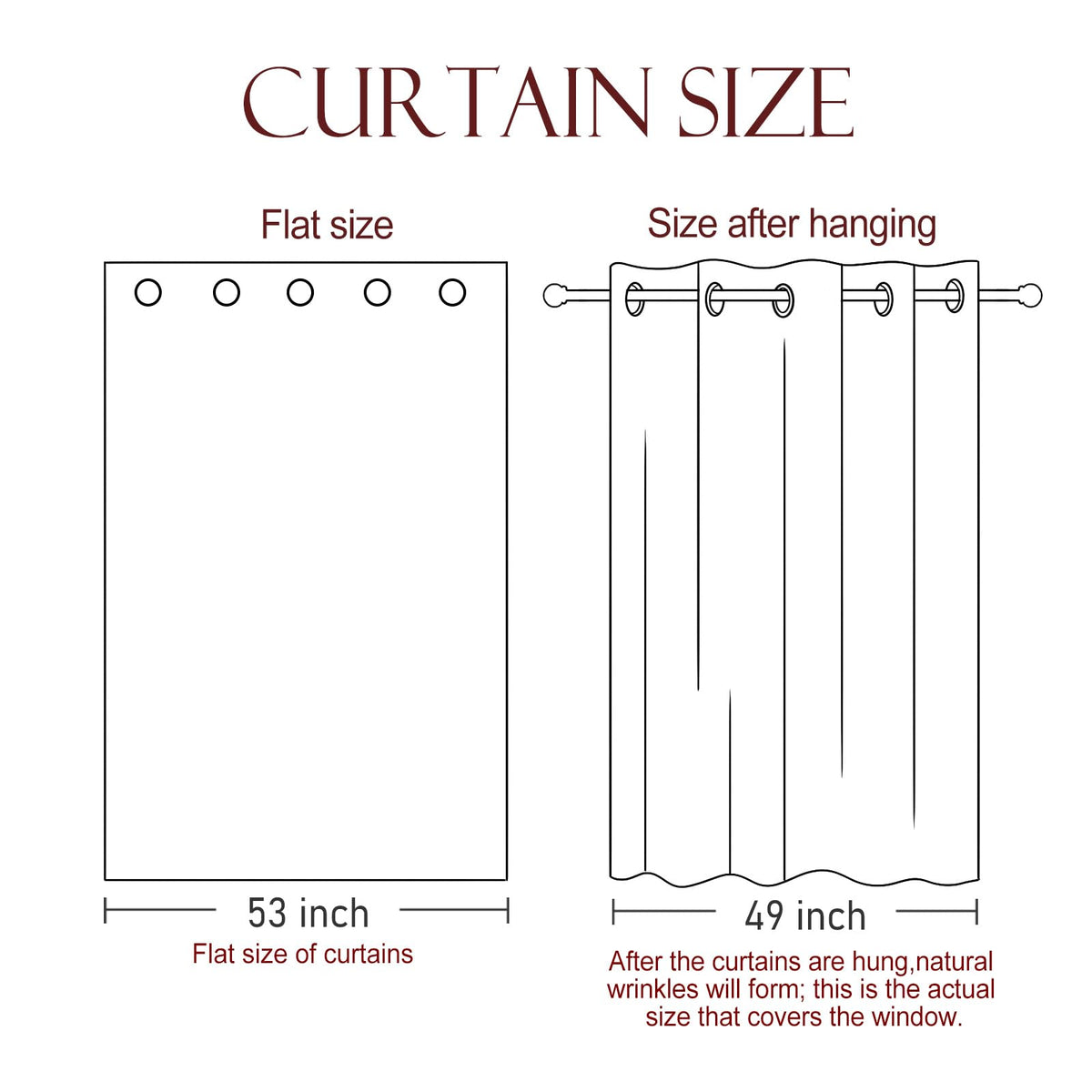 patdrea Designer French Linen Curtains Set of 2 Panels,53"x63"-Istana