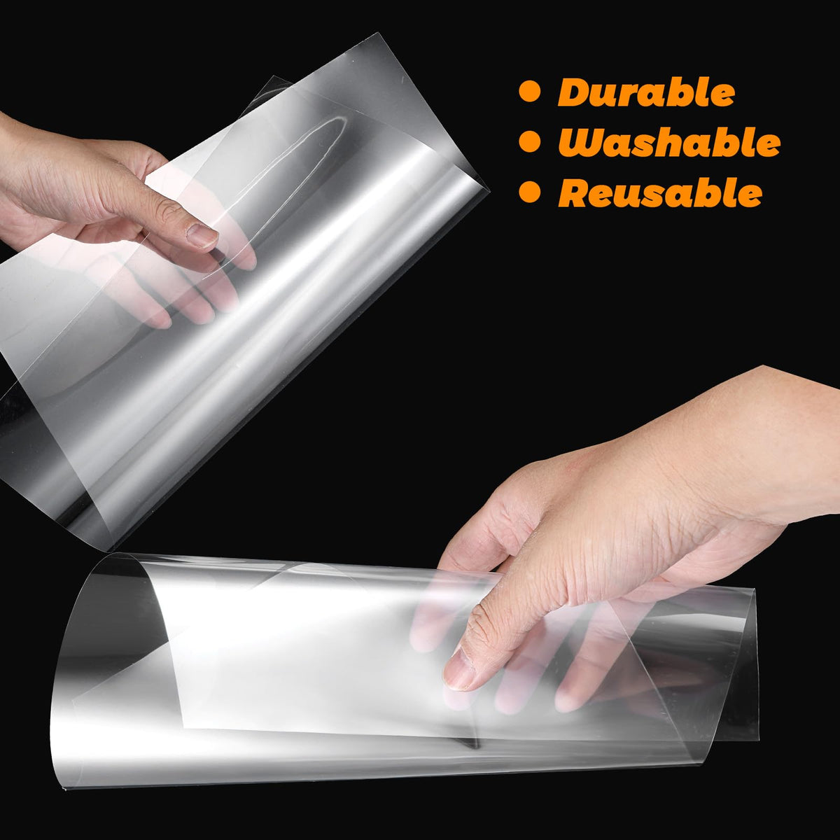 12in x 80ft Rolls 4 Mil Blank Stencil Sheets Acetate Sheets,Clear Plastic Sheet Roll Reusable PET Mylar Sheet Stencil Paper for Crafts,Cutting Machine