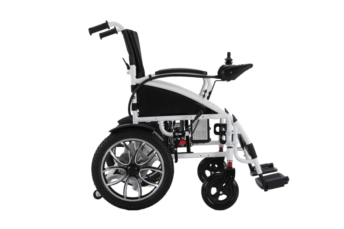 Rubicon DX01 All-Terrain Foldable Electric Wheelchair - 500W Motor, 12 mi Range, 300 lbs Capacity. Durable, Powerful. Silla de Ruedas Electrica para Adultos, Supports up to 300 lbs. (Model3)