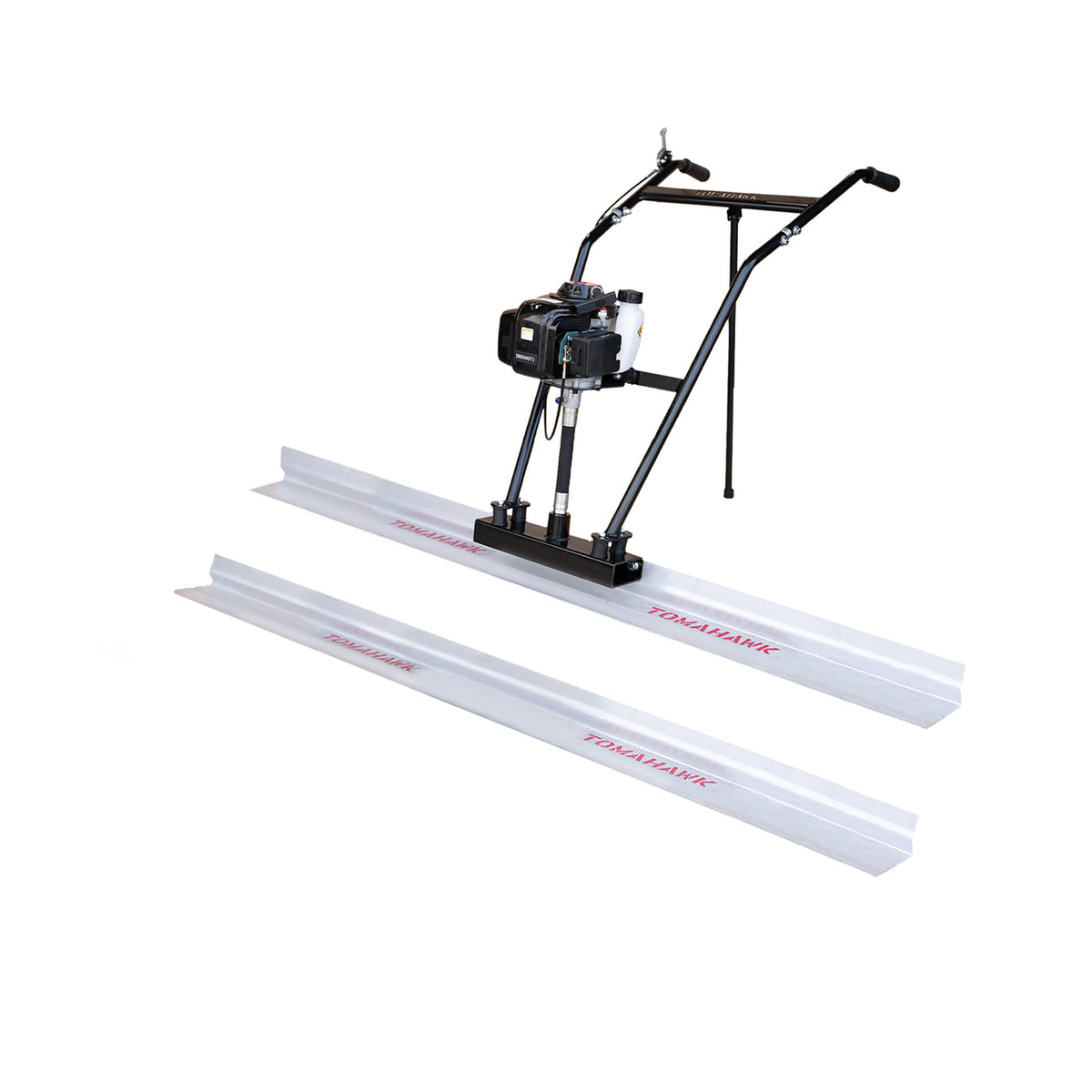 TOMAHAWK Power Screed Concrete Finishing Vibra Tool with 10 ft & 8 ft Boards Bull Float Finisher Set
