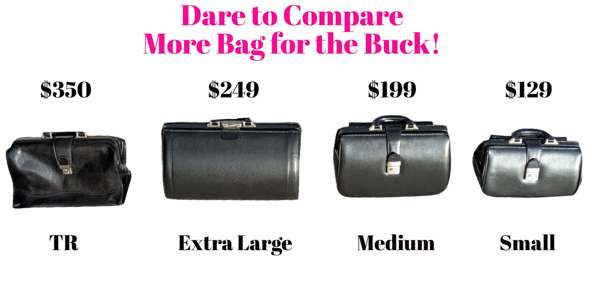 R.A. BÖCK DIAGNOSTICS RA Bock Fine Leather Doctor Bag - Medium - Black