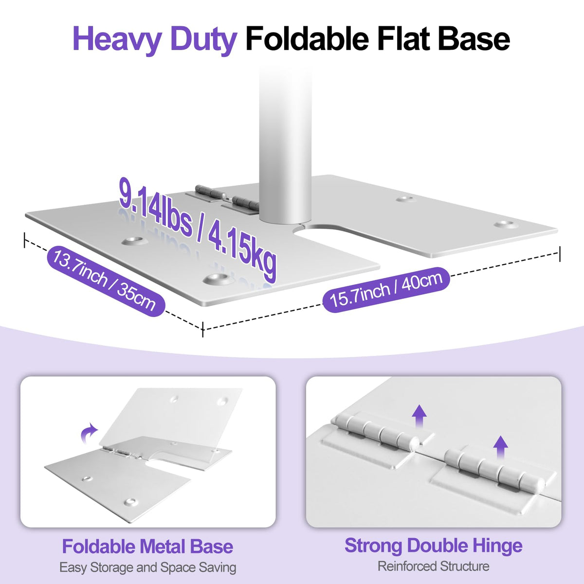 FUDESY 10x20ft Pipe and Drape Backdrop Stand Kit, Heavy Duty Adjustable Backdrop Frame with Flat Base for Photo Studio, Wedding, Party, Event Decoration