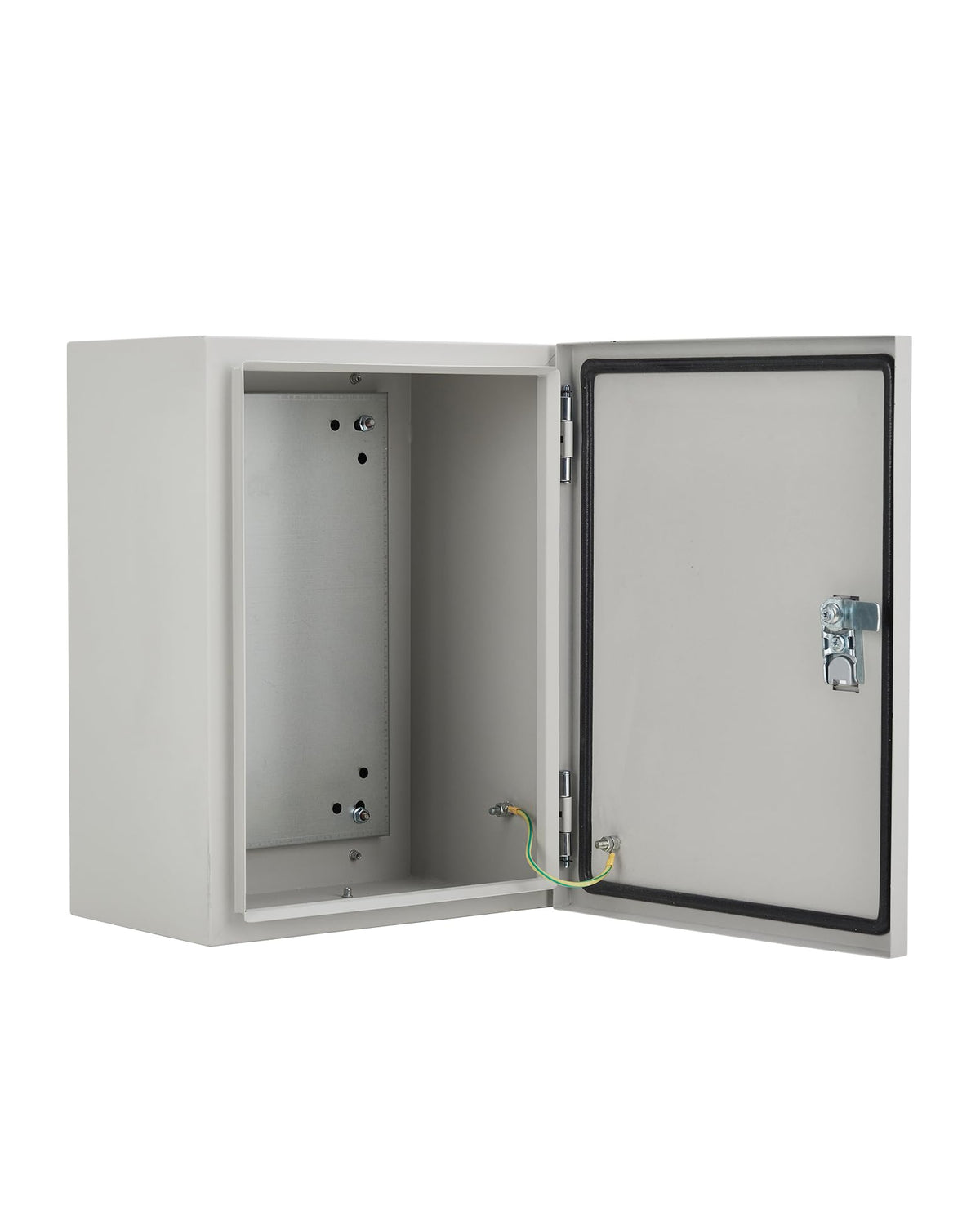 IP67 NEMA 4X Waterproof Electrical Enclosure, Lockable Dustproof Junction Box with Mounting Plate – Heavy Duty Steel Outdoor Indoor Meter & Panel Box for GFCI, Timer, Power Strip, (24"x24"x8")
