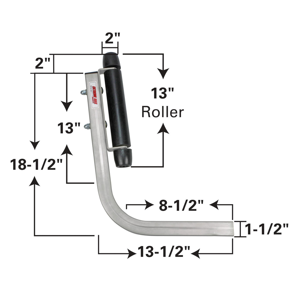 Extreme Max 3005.3822 Heavy-Duty Roller Guide-On System