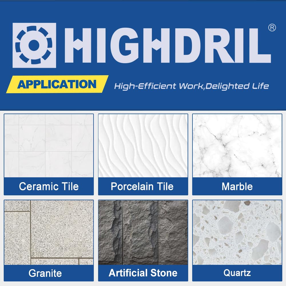 HIGHDRIL Diamond Core Drill Bits,1-3/8 Inch 35mm and HIGHDRIL Diamond Drill Bits Kit with 5/8-11