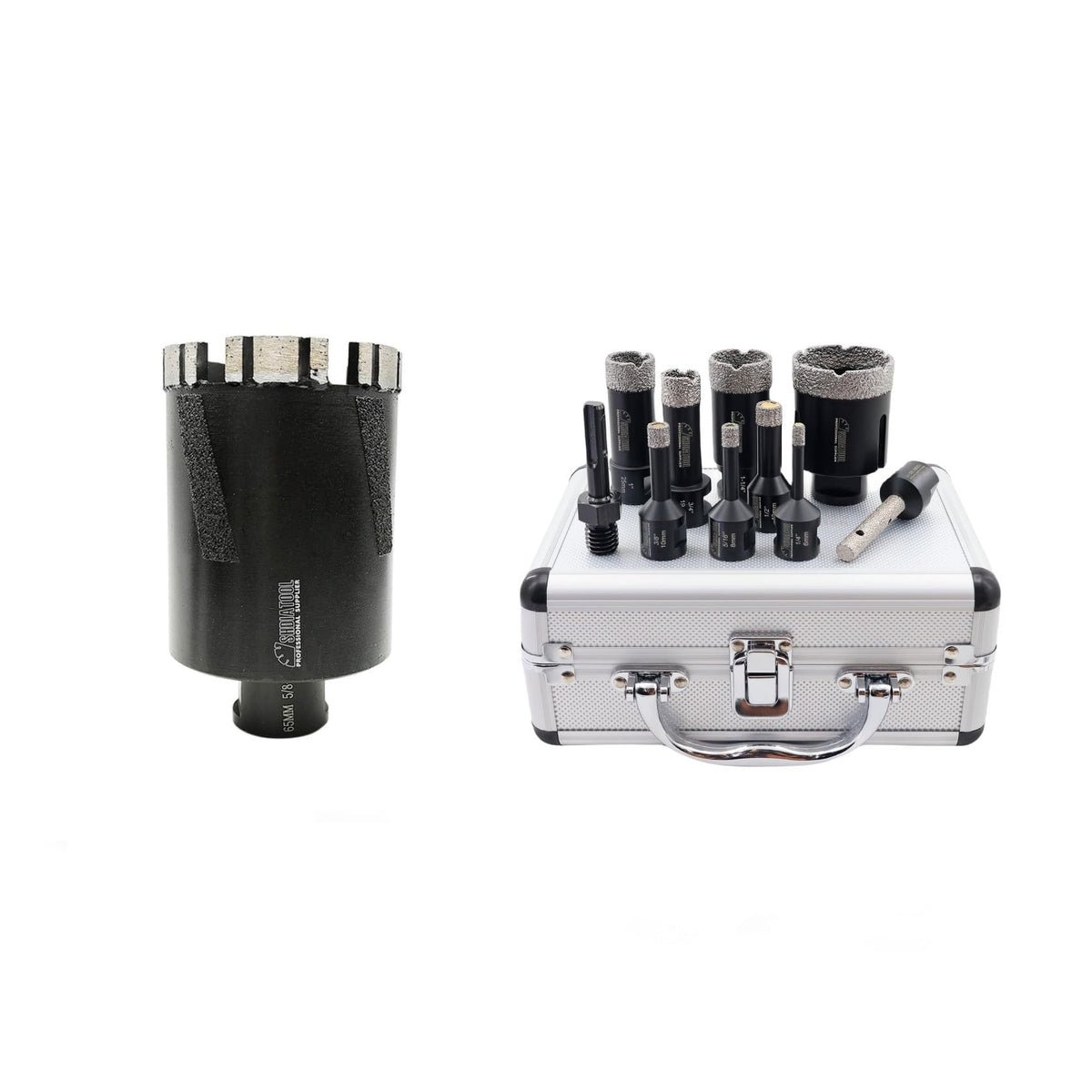 SHDIATOOL Diamond Core Drill Bits for Hard Stone Concrete Marble Granite Brick Laser Welded Dry or Wet Hole Saws