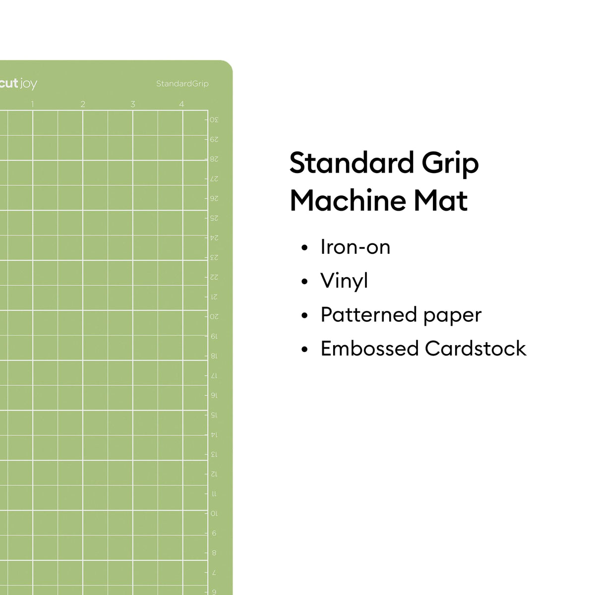 Cricut StandardGrip Cutting Mat Pack (5 count, 4.5in x 12in) - for Joy Machine