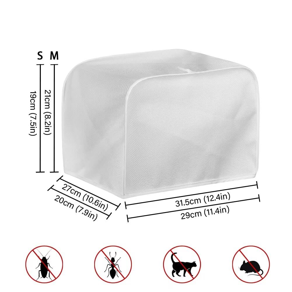 ASQVTIFE Pumpkin Toaster Cover Fall Decorations for Home 4 Slice Wide Slot Dust Cover for Kitchen Appliances Bread Machine Oven Dust Covers Toaster Oven Covers for Kitchen Counter
