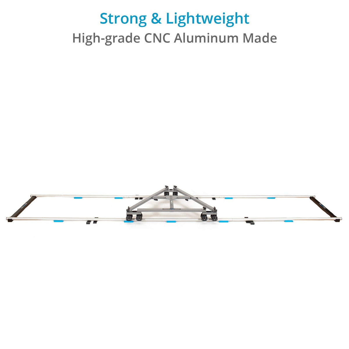 PROAIM 12ft Straight Aluminum Camera Dolly Track. Diameter-32mm. Center Distance -28”. Payload up to 400kg / 882lb. (P-TRK-12)