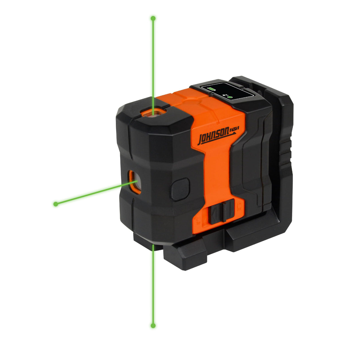Johnson Level & Tool JDT300-GN3D Laser Level, Self-Leveling Kit 3 Dot Laser with GreenBrite® Technology, Magnetic Base, Hard-shell Carry Case, Floor Mount