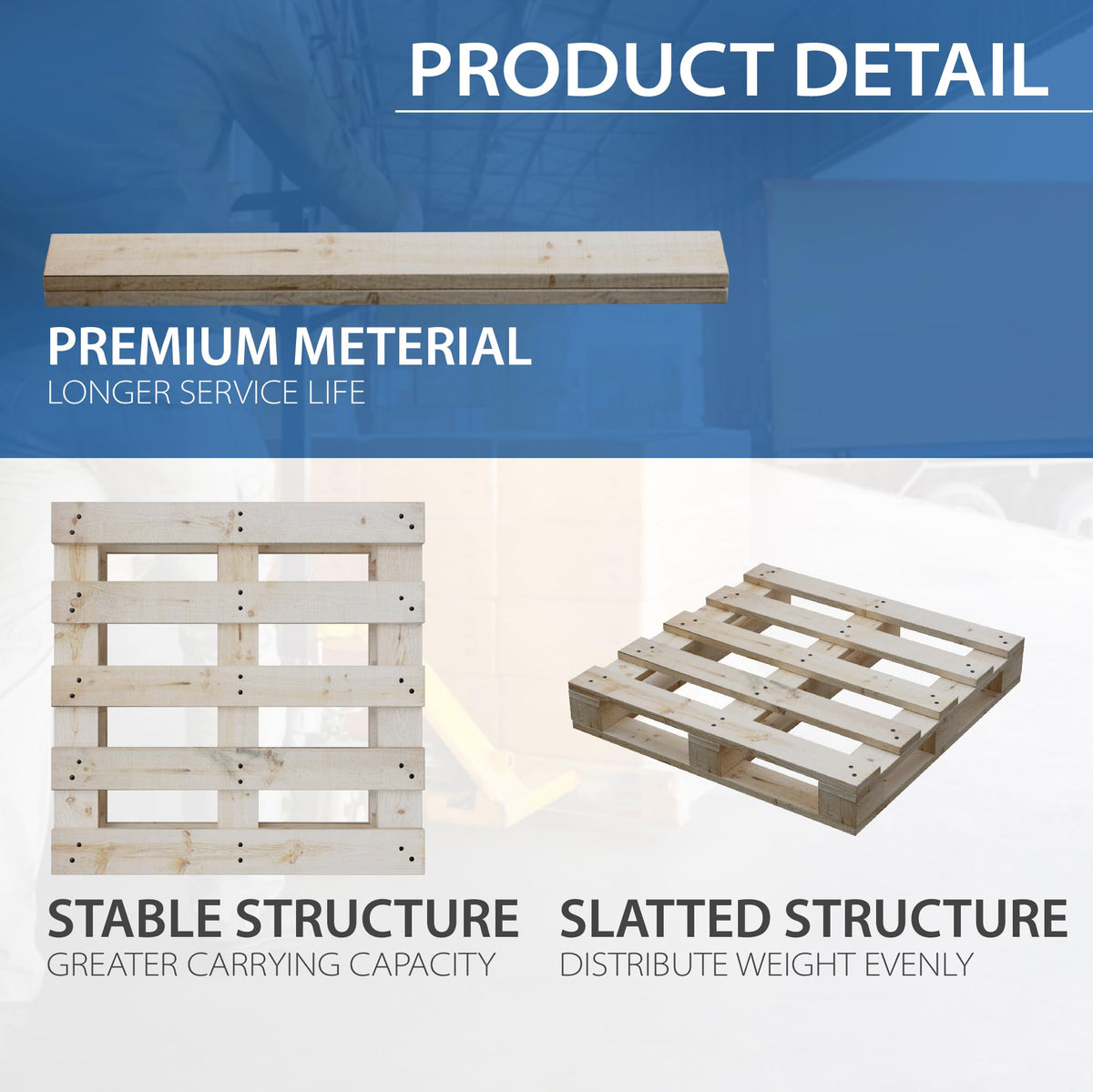 Greaton, 48x24x5 Wooden Pallet Kit, Heavy-Duty Industrial Grade Pinewood, Unassembled Flat-Pack, Stackable & Reusable, Lightweight Floor Pallet, Warehouse, Supermarket & Indoor Storage, 5-Pack
