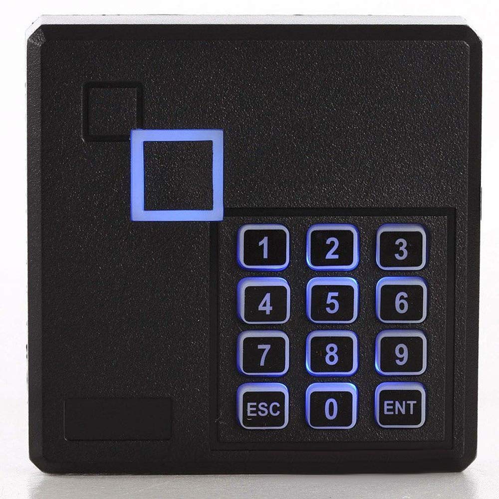 MENGQI-CONTROL Both Entry & Exit Access Control Door Security System 2pcs RFID Keypad Reader 600LB Magnetic Lock Metal Power Supply Box Phone APP Remote Open Door Have History in/Out Open Records