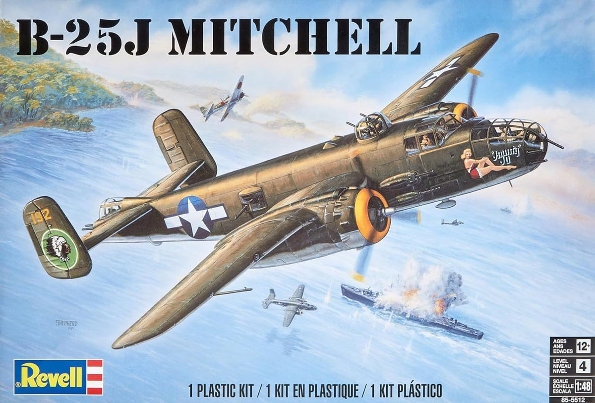 Revell 1: 48 B25J Mitchell, Brown